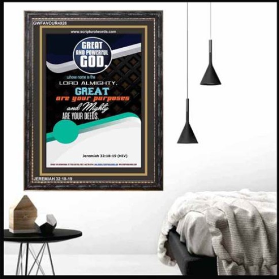 MIGHTY ARE YOUR DEEDS   Contemporary Christian Wall Art   (GWFAVOUR4928)   