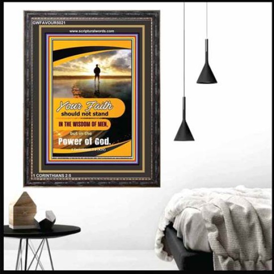 YOUR FAITH   Encouraging Bible Verses Framed   (GWFAVOUR5021)   