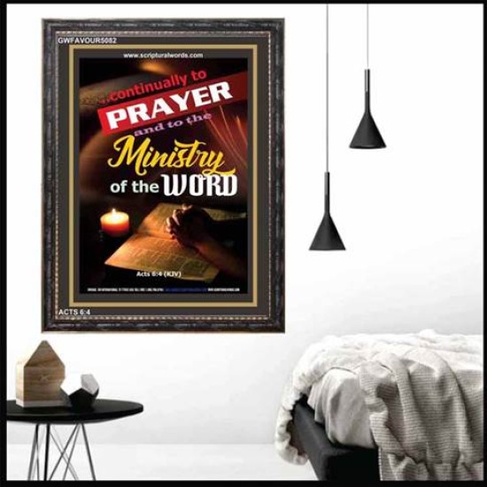 MINISTRY OF THE WORD   Scripture Art Prints   (GWFAVOUR5082)   