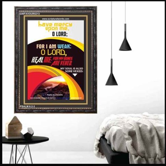 O LORD HEAL ME   Encouraging Bible Verses Frame   (GWFAVOUR5213)   