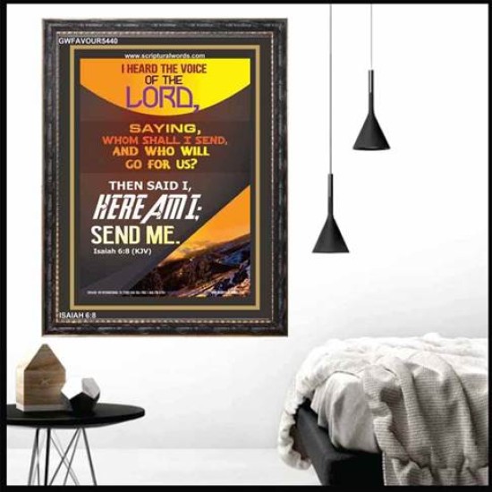 THE VOICE OF THE LORD   Scripture Wooden Frame   (GWFAVOUR5440)   