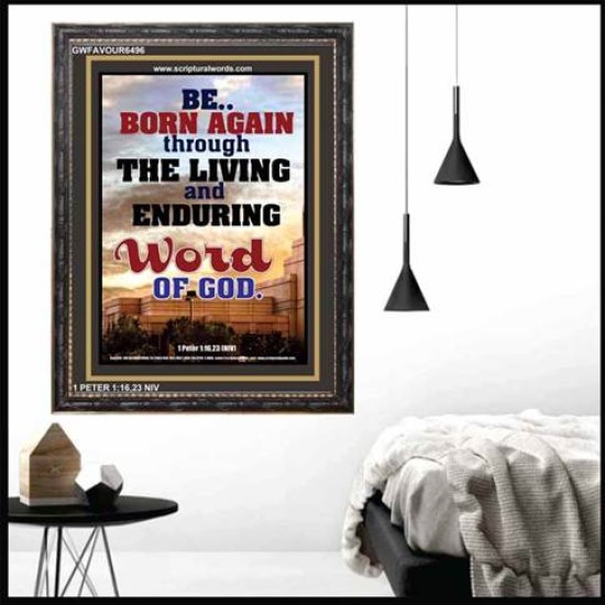 BE BORN AGAIN   Bible Verses Poster   (GWFAVOUR6496)   