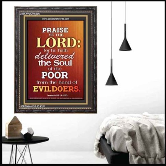 PRAISE YE THE LORD   Christian Wall Art Poster   (GWFAVOUR6506)   