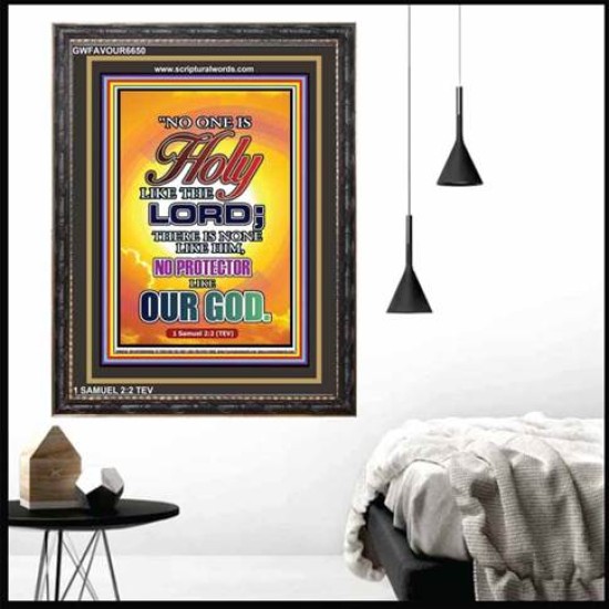 NO ONE HOLY LIKE THE LORD   Acrylic Glass Frame Scripture Art   (GWFAVOUR6650)   