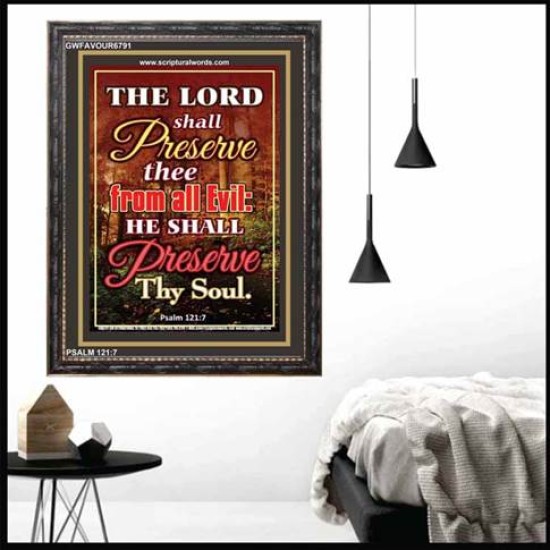 PRESERVE US FROM ALL EVIL   Contemporary Christian Wall Art   (GWFAVOUR6791)   