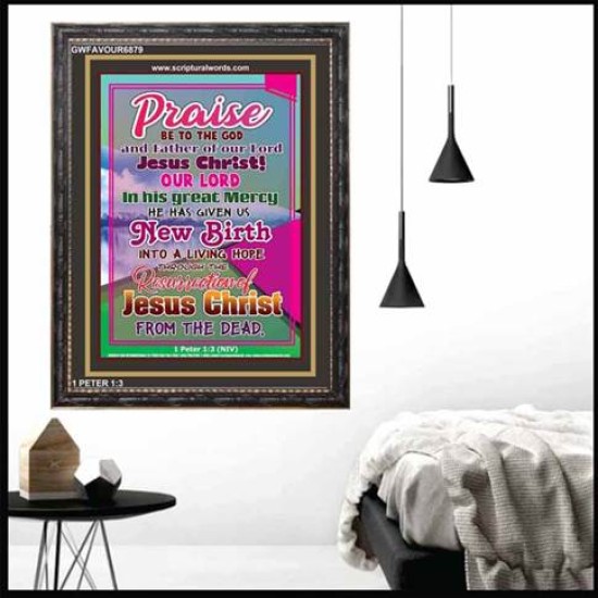 PRAISE BE TO GOD   Christian Artwork Acrylic Glass Frame   (GWFAVOUR6879)   