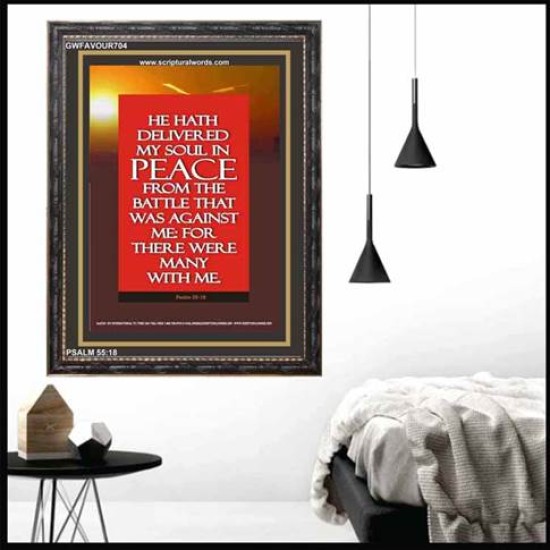 MY SOUL IN PEACE   Bible Verses Wall Art   (GWFAVOUR704)   