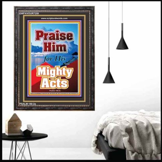 PRAISE HIM   Bible Verse Frame for Home Online   (GWFAVOUR7259)   