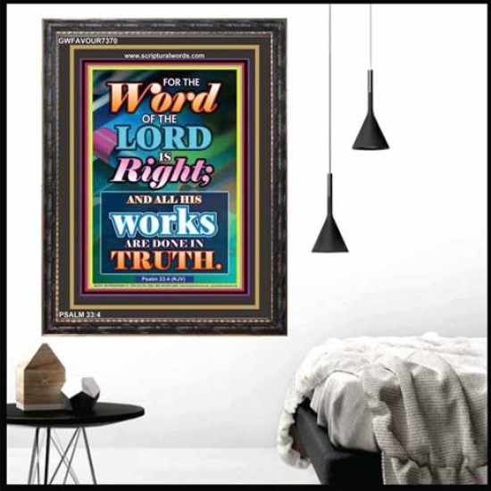 WORD OF THE LORD   Contemporary Christian poster   (GWFAVOUR7370)   