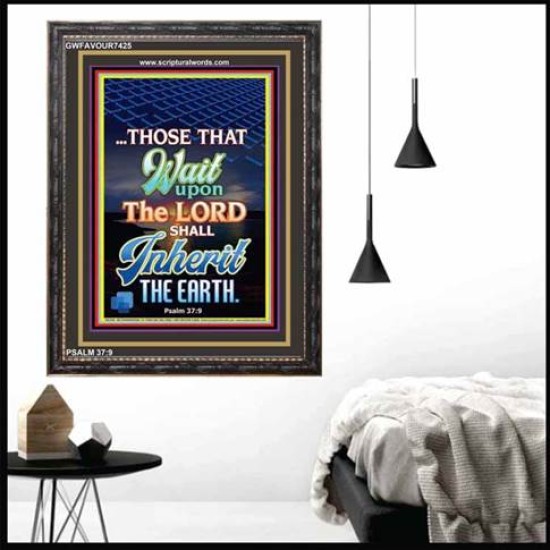 WAIT UPON THE LORD   Bible Verses Frame for Home   (GWFAVOUR7425)   