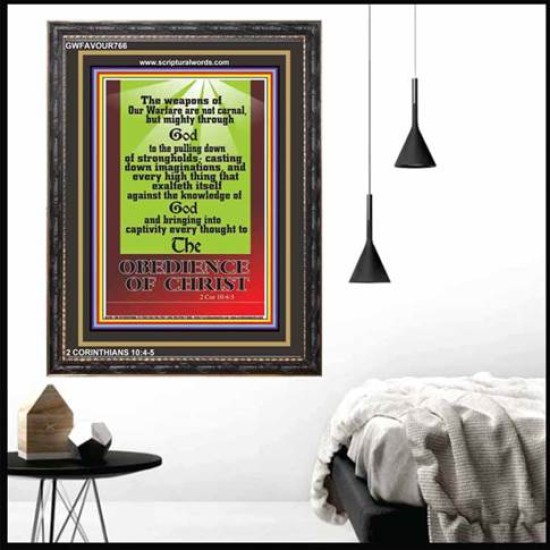 OUR WEAPONS   Christian Quotes Frame   (GWFAVOUR766)   