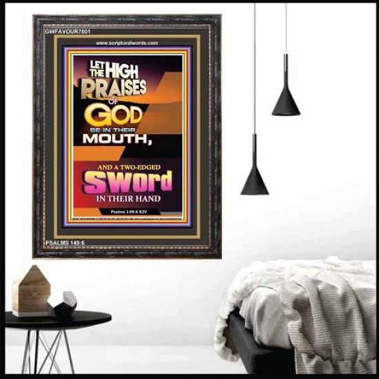 A TWO EDGED SWORD   Modern Christian Wall Dcor Frame   (GWFAVOUR7801)   