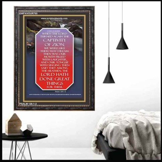 MOUTH FULL OF LAUGHTER   Scripture Art Prints   (GWFAVOUR785)   