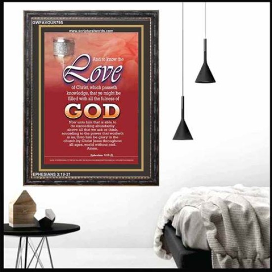 LOVE OF CHRIST   Bible Verse Art Prints   (GWFAVOUR795)   