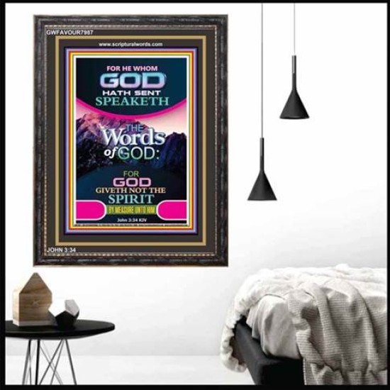 THE WORDS OF GOD   Framed Interior Wall Decoration   (GWFAVOUR7987)   