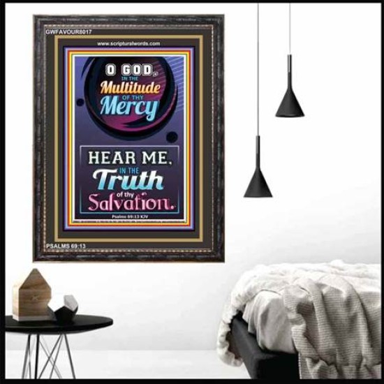 TRUTH OF THY SALVATION   Framed Bible Verses   (GWFAVOUR8017)   