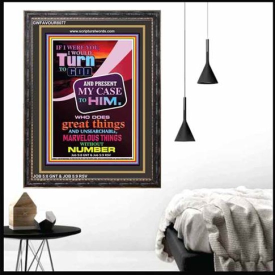 TURN TO GOD   Scripture Wooden Frame   (GWFAVOUR8077)   