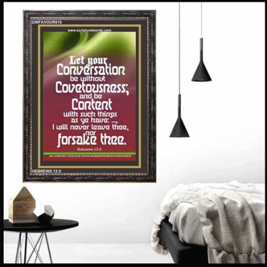 MIND YOUR CONVERSATION   Contemporary Christian Poster   (GWFAVOUR815)   