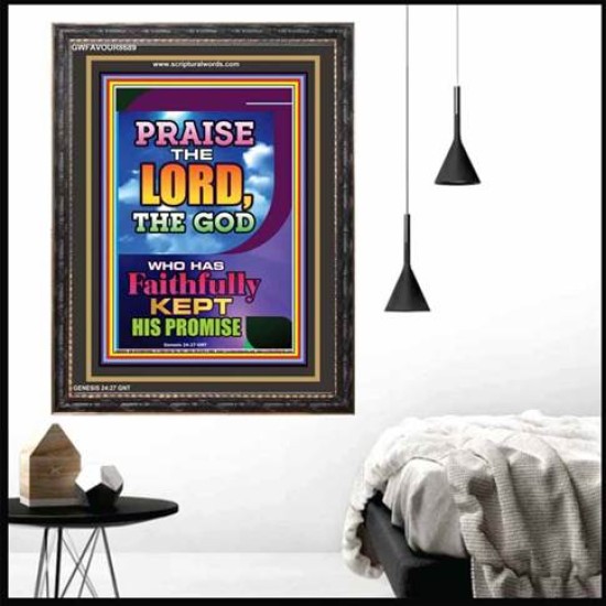 PRAISE THE LORD   Bible Verses Framed for Home   (GWFAVOUR8689)   