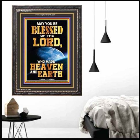 WHO MADE HEAVEN AND EARTH   Encouraging Bible Verses Framed   (GWFAVOUR8735)   