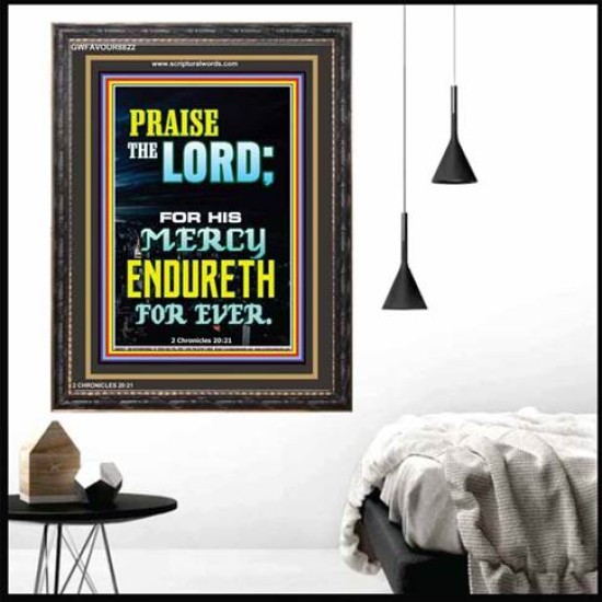 PRAISE THE LORD   Framed Interior Wall Decoration   (GWFAVOUR8822)   