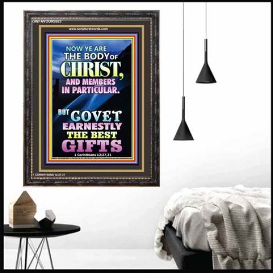 YE ARE THE BODY OF CHRIST   Bible Verses Framed Art   (GWFAVOUR8853)   