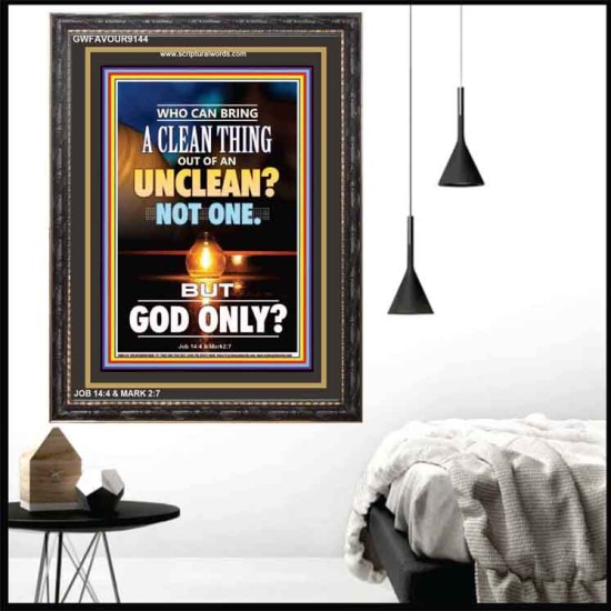 UNCLEAN   Scriptures Wall Art   (GWFAVOUR9144)   