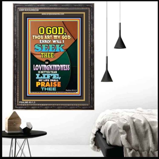 YOUR LOVING KINDNESS IS BETTER THAN LIFE   Biblical Paintings Acrylic Glass Frame   (GWFAVOUR9239)   
