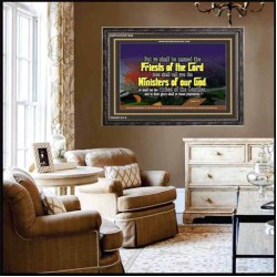 YE SHALL BE NAMED THE PRIESTS THE LORD   Bible Verses Framed Art Prints   (GWFAVOUR1546)   "45x33"