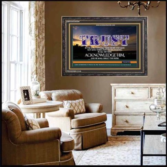 TRUST IN THE LORD   Modern Wall Art   (GWFAVOUR295)   