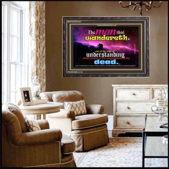 UNDERSTANDING   Inspirational Bible Verse Framed   (GWFAVOUR3351)   