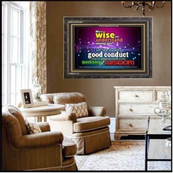 WISDOM   Scriptural Framed Signs   (GWFAVOUR3817)   "45x33"