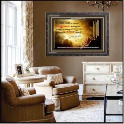 VENGEANCE BELONGS TO GOD   Acrylic Glass Frame Scripture Art   (GWFAVOUR3904)   "45x33"