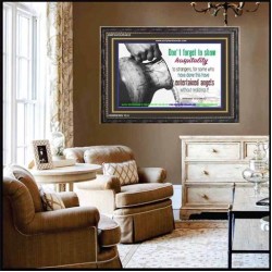 SHOW HOSPITALITY   Bible Verse Frame for Home   (GWFAVOUR4435)   