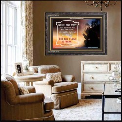 WATCH AND PRAY   Scripture Art Prints Framed   (GWFAVOUR4746)   "45x33"