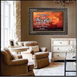 WORSHIP   Home Decor Art   (GWFAVOUR6377)   "45x33"