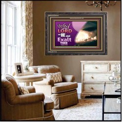 WAIT ON THE LORD   Framed Bible Verses   (GWFAVOUR7570)   "45x33"