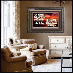 UNDER THE SHADOW OF THY WINGS   Frame Scriptural Wall Art   (GWFAVOUR8275)   "45x33"