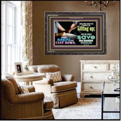 A LIFTING UP   Framed Bible Verses   (GWFAVOUR8432)   "45x33"