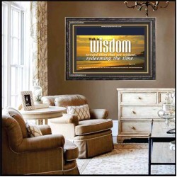 WALK IN WISDOM   Bible Verse Wall Art   (GWFAVOUR865)   "45x33"