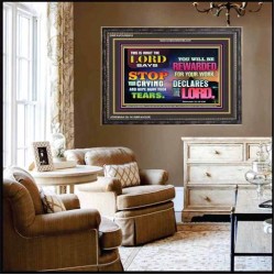 WIPE AWAY YOUR TEARS   Framed Sitting Room Wall Decoration   (GWFAVOUR8918)   "45x33"