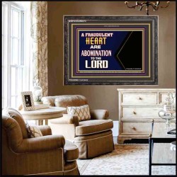 WHAT ARE ABOMINATION TO THE LORD   Large Framed Scriptural Wall Art   (GWFAVOUR9273)   "45x33"