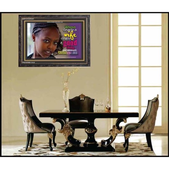 WHOSO FINDETH A WIFE   Frame Large Wall Art   (GWFAVOUR3421)   
