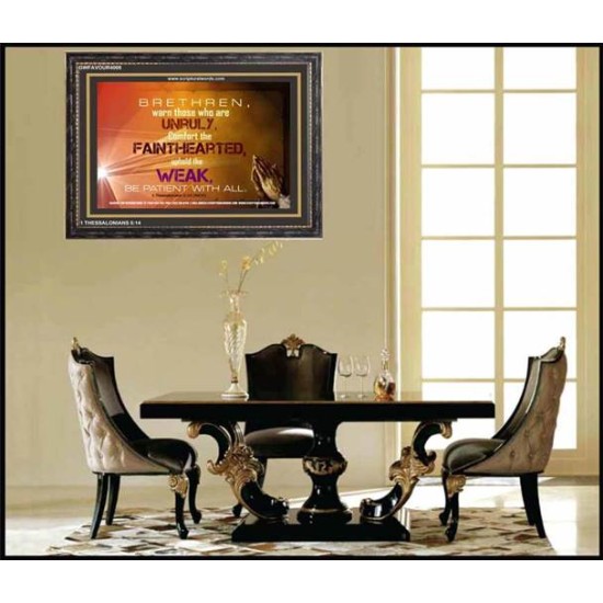 UPHOLD THE WEAK   Inspirational Wall Art Frame   (GWFAVOUR4008)   