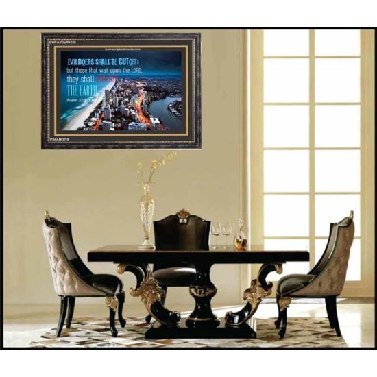 SHALL INHERIT THE EARTH   Framed Sitting Room Wall Decoration   (GWFAVOUR4162)   