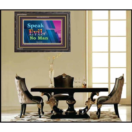 SPEAK EVIL OF NO MAN   Christian Paintings Acrylic Glass Frame   (GWFAVOUR7949)   