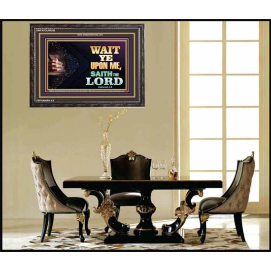 WAIT UPON THE LORD   Bible Scriptures on Forgiveness Acrylic Glass Frame   (GWFAVOUR8936)   