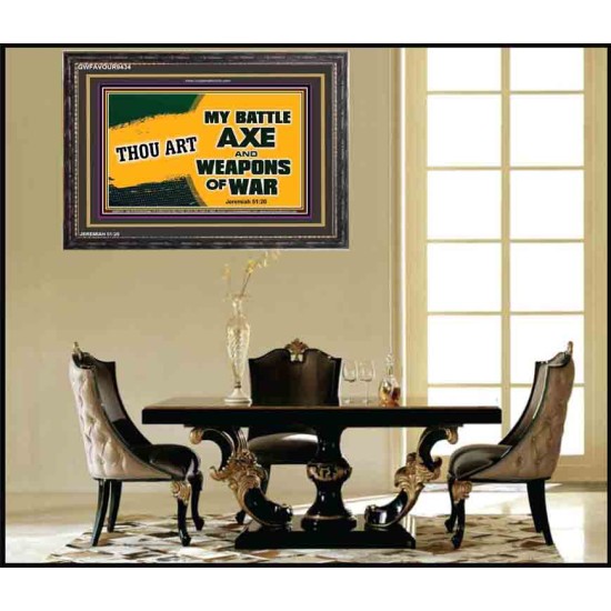 WEAPONS OF WAR   Christian Quotes Framed   (GWFAVOUR9434)   