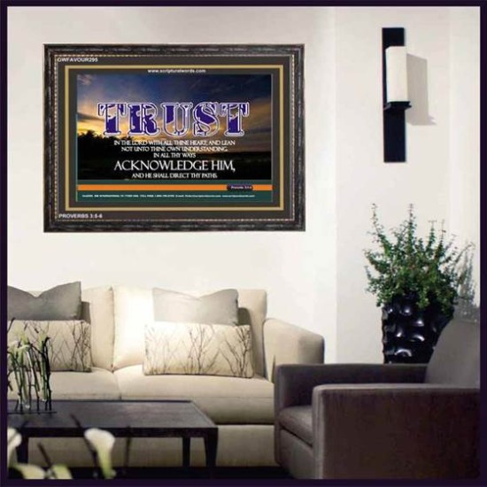 TRUST IN THE LORD   Modern Wall Art   (GWFAVOUR295)   