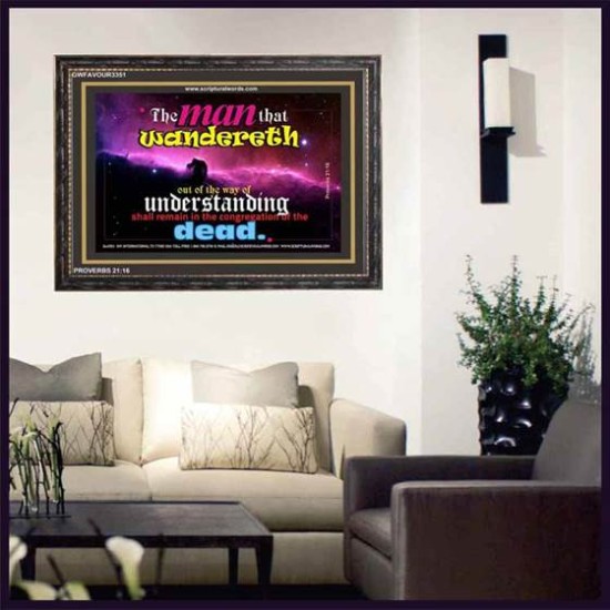 UNDERSTANDING   Inspirational Bible Verse Framed   (GWFAVOUR3351)   